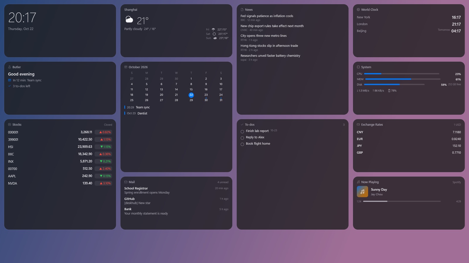 Glancedesk on Windows